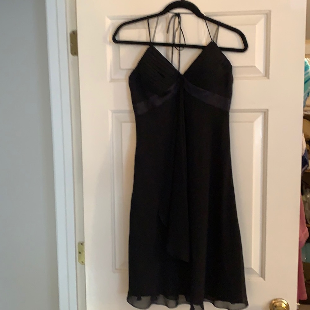 Black strapped dress